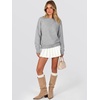 image:imageANRABESS Sweaters for Women Trendy 3D Floral Knit 2026 Fall Fashion OutfitsGrey