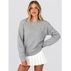 image:imageANRABESS Sweaters for Women Trendy 3D Floral Knit 2026 Fall Fashion OutfitsGrey