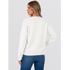 image:imageANRABESS Sweaters for Women Trendy 3D Floral Knit 2026 Fall Fashion OutfitsWhite
