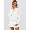 image:imageANRABESS Sweaters for Women Trendy 3D Floral Knit 2026 Fall Fashion OutfitsWhite