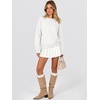 image:imageANRABESS Sweaters for Women Trendy 3D Floral Knit 2026 Fall Fashion OutfitsWhite