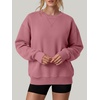 image:imageANRABESS Sweatshirt for Women Crewneck Fleece 2026 Fall OutfitsHot Pink