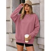 image:imageANRABESS Sweatshirt for Women Crewneck Fleece 2026 Fall OutfitsHot Pink