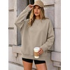 image:imageANRABESS Sweatshirt for Women Crewneck Fleece 2026 Fall OutfitsLight Khaki
