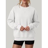 image:imageANRABESS Sweatshirt for Women Crewneck Fleece 2026 Fall OutfitsWhite