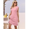 image:imageANRABESS V Neck Sleeveless Dress for Women Air Layer Fabric Wrinkle FreePink