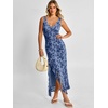 image:imageANRABESS Wedding Guest Dresses for Women Mesh Semi Formal Maxi DressDusty Blue