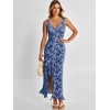 image:imageANRABESS Wedding Guest Dresses for Women Mesh Semi Formal Maxi DressDusty Blue