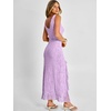 image:imageANRABESS Wedding Guest Dresses for Women Mesh Semi Formal Maxi DressLight Purple