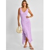image:imageANRABESS Wedding Guest Dresses for Women Mesh Semi Formal Maxi DressLight Purple