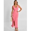 image:imageANRABESS Wedding Guest Dresses for Women Mesh Semi Formal Maxi DressPink