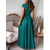 image:imageANRABESS Women Deep V Neck Wedding Guest Formal Maxi DressShort Sleeve Lake