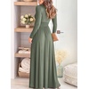image:imageANRABESS Women Deep V Neck Wedding Guest Formal Maxi DressZlong Sleeve Army Green