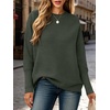 image:imageANRABESS Women Fall Oversized Long Batwing Sleeve Ribbed SweatersArmy Green