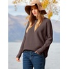 image:imageANRABESS Women Fall Oversized Long Batwing Sleeve Ribbed SweatersCoffee
