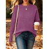image:imageANRABESS Women Fall Oversized Long Batwing Sleeve Ribbed SweatersDeep Purple