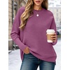 image:imageANRABESS Women Fall Oversized Long Batwing Sleeve Ribbed SweatersDeep Purple