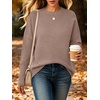 image:imageANRABESS Women Fall Oversized Long Batwing Sleeve Ribbed SweatersKhaki