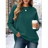 image:imageANRABESS Women Fall Oversized Long Batwing Sleeve Ribbed SweatersOpal Green