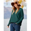 image:imageANRABESS Women Fall Oversized Long Batwing Sleeve Ribbed SweatersOpal Green