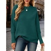 image:imageANRABESS Women Fall Oversized Long Batwing Sleeve Ribbed SweatersOpal Green