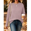 image:imageANRABESS Women Fall Oversized Long Batwing Sleeve Ribbed SweatersPink