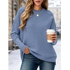 image:imageANRABESS Women Fall Oversized Long Batwing Sleeve Ribbed SweatersSmoky Blue