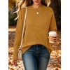 image:imageANRABESS Women Fall Oversized Long Batwing Sleeve Ribbed SweatersYellow