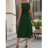 image:imageANRABESS Women Formal Sleeveless Midi DressDark Green