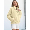 image:imageANRABESS Women Fuzzy Fleece Pullover Sherpa Jacket Sweatshirt with PocketsApricot