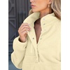 image:imageANRABESS Women Fuzzy Fleece Pullover Sherpa Jacket Sweatshirt with PocketsApricot