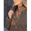 image:imageANRABESS Women Fuzzy Fleece Pullover Sherpa Jacket Sweatshirt with PocketsBrown