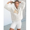 image:imageANRABESS Women Fuzzy Fleece Pullover Sherpa Jacket Sweatshirt with PocketsCream White