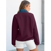 image:imageANRABESS Women Fuzzy Fleece Pullover Sherpa Jacket Sweatshirt with PocketsDull Purple