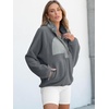 image:imageANRABESS Women Fuzzy Fleece Pullover Sherpa Jacket Sweatshirt with PocketsGrey