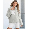 image:imageANRABESS Women Fuzzy Fleece Pullover Sherpa Jacket Sweatshirt with PocketsLight Grey