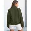 image:imageANRABESS Women Fuzzy Fleece Pullover Sherpa Jacket Sweatshirt with PocketsOlive