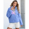 image:imageANRABESS Women Fuzzy Fleece Pullover Sherpa Jacket Sweatshirt with PocketsSky Blue