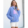 image:imageANRABESS Women Fuzzy Fleece Pullover Sherpa Jacket Sweatshirt with PocketsSky Blue