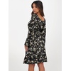 image:imageANRABESS Women Long Lantern Sleeve Square Neck Fall Short DressBlack Floral