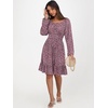 image:imageANRABESS Women Long Lantern Sleeve Square Neck Fall Short DressBlack Pink Floral
