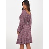 image:imageANRABESS Women Long Lantern Sleeve Square Neck Fall Short DressBlack Pink Floral