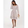 image:imageANRABESS Women Long Lantern Sleeve Square Neck Fall Short DressCoral Floral
