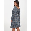 image:imageANRABESS Women Long Lantern Sleeve Square Neck Fall Short DressPrint Blue White