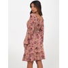 image:imageANRABESS Women Long Lantern Sleeve Square Neck Fall Short DressPrint Rose Pink