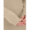 image:imageANRABESS Women Long Sleeve Knit Top Fall Lightweight Fitted Sweater ShirtsAlmond