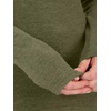 image:imageANRABESS Women Long Sleeve Knit Top Fall Lightweight Fitted Sweater ShirtsArmy Green
