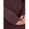 image:imageANRABESS Women Long Sleeve Knit Top Fall Lightweight Fitted Sweater ShirtsDark Red