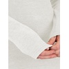 image:imageANRABESS Women Long Sleeve Knit Top Fall Lightweight Fitted Sweater ShirtsWhite