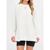 image:imageANRABESS Women Long Sleeve Shirts Fall Oversized Ribbed TopsWhite